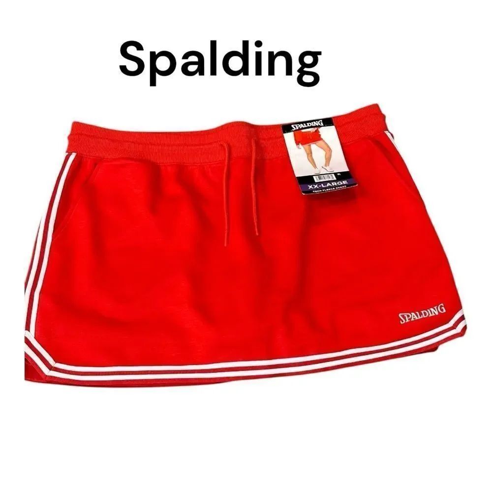 Spalding Red Skirt with White Stripes